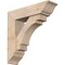 Ekena Millwork Merced Traditional Smooth Bracket w/ Offset Brace, Douglas Fir, 7 1/2"W x 28"D x 28"H BKT0806X28X28MRC01SDF - alternate 1